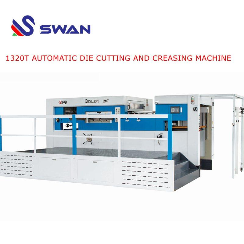 Excellent 1320T Automatic Flat Bed Die Cutter And Creasing Machine For Cardboard corrugated Board